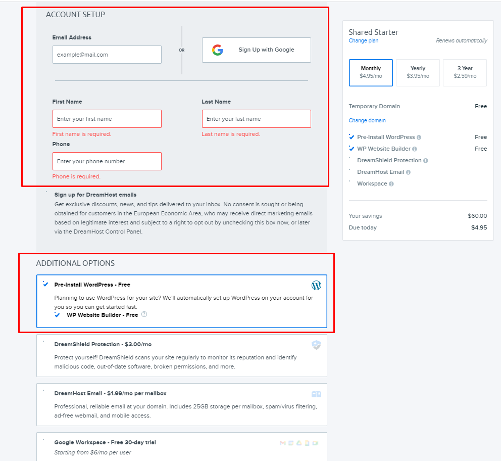 dreamhost-account-setup